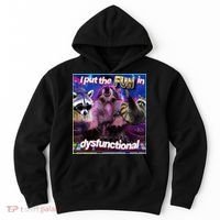 I Put The Sun Dysfunctional Racoon Meme Hoodie thumb 0