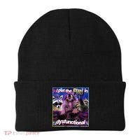 I Put The Sun Dysfunctional Racoon Meme Beanie thumb 0