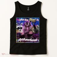 I Put The Sun Dysfunctional Racoon Meme Tank Top thumb 2