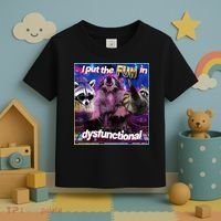 I Put The Sun Dysfunctional Racoon Meme Toddler T-Shirt thumb 3
