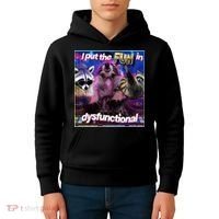 I Put The Sun Dysfunctional Racoon Meme Kids Hoodie thumb 4