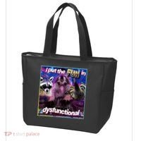 I Put The Sun Dysfunctional Racoon Meme Tote Bag thumb 3