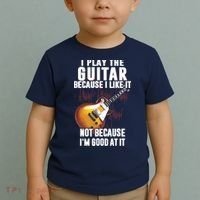 I Play The Guitar Because I Like It Not Because Im Good At Toddler T-Shirt thumb 2