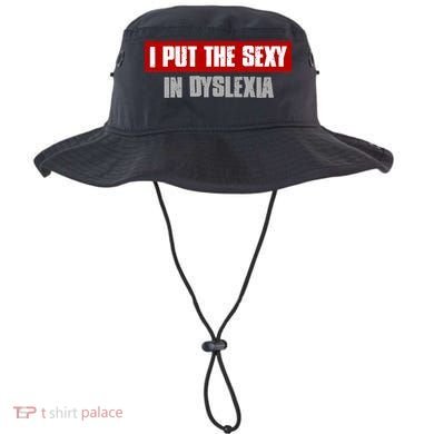 I PUT THE SEXY IN DYSLEXIA Funny Sarcastic Playful Witty Bucket Hat