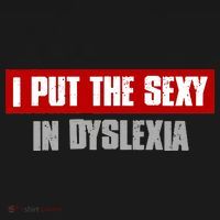 I PUT THE SEXY IN DYSLEXIA Funny Sarcastic Playful Witty Women's Hoodie thumb 2