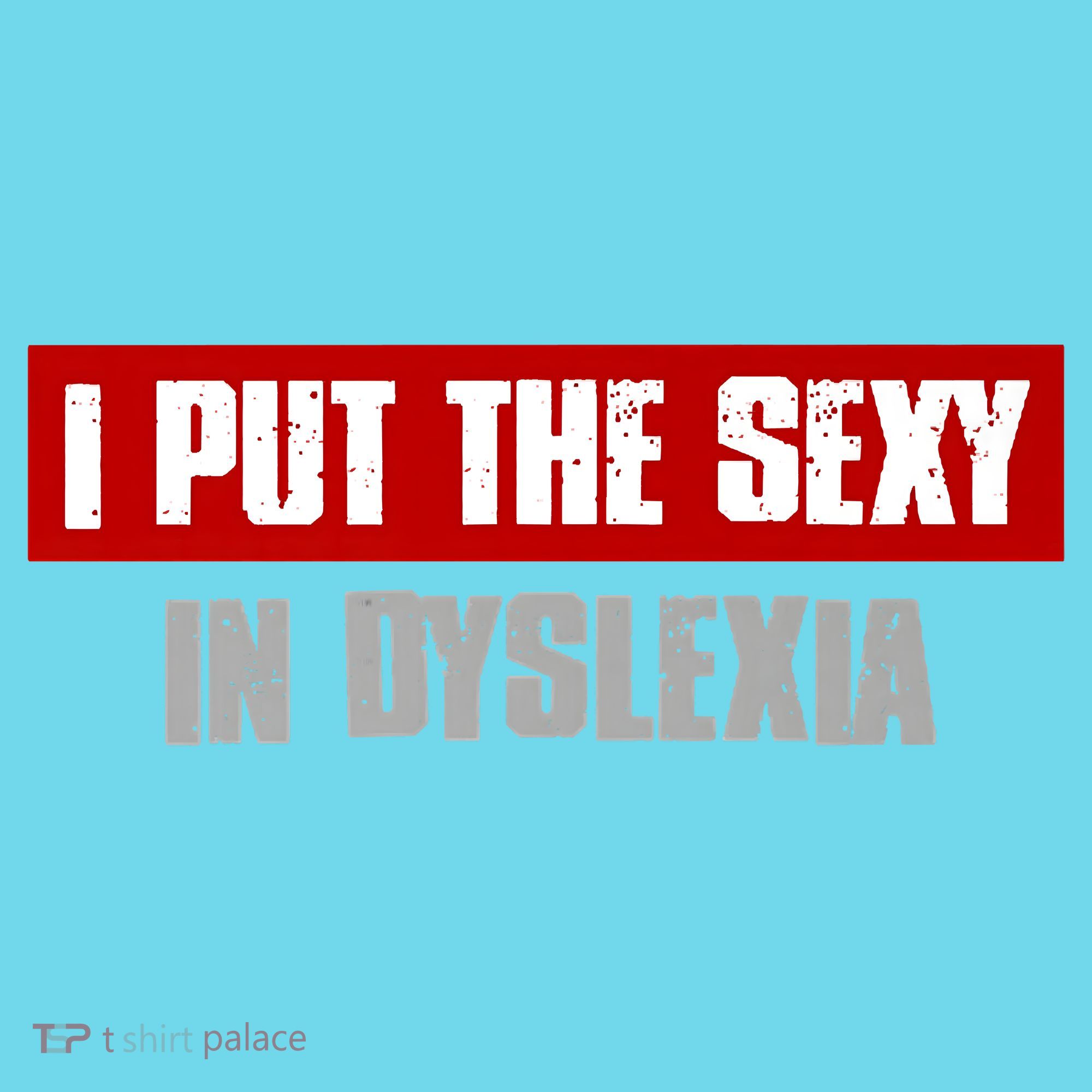 I PUT THE SEXY IN DYSLEXIA Funny Sarcastic Playful Witty Long Sleeve Shirt