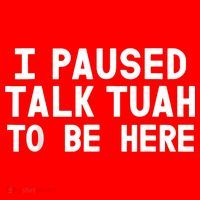 I Paused Talk Tuah To Be Here Funny Sarcastic Saying Santa Hat thumb 1