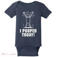 I Pooped Today Baby Bodysuit thumb 0
