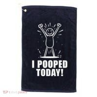 I Pooped Today Golf Towel thumb 0