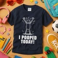 I Pooped Today Kids T-Shirt thumb 3