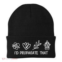 Id Propagate That Crazy Plant Lady Plant Lover Beanie thumb 0