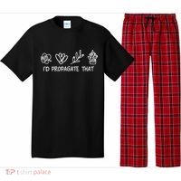 Id Propagate That Crazy Plant Lady Plant Lover Pajama Set thumb 0