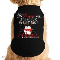 ItS Penguining To Look A Lot Like Christmas Penguin Gift Doggie Tank thumb 0