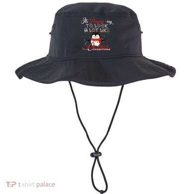 ItS Penguining To Look A Lot Like Christmas Penguin Gift Bucket Hat