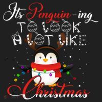 ItS Penguining To Look A Lot Like Christmas Penguin Gift Beanie thumb 2