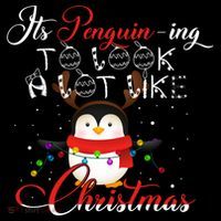 ItS Penguining To Look A Lot Like Christmas Penguin Gift Women's Hoodie thumb 2