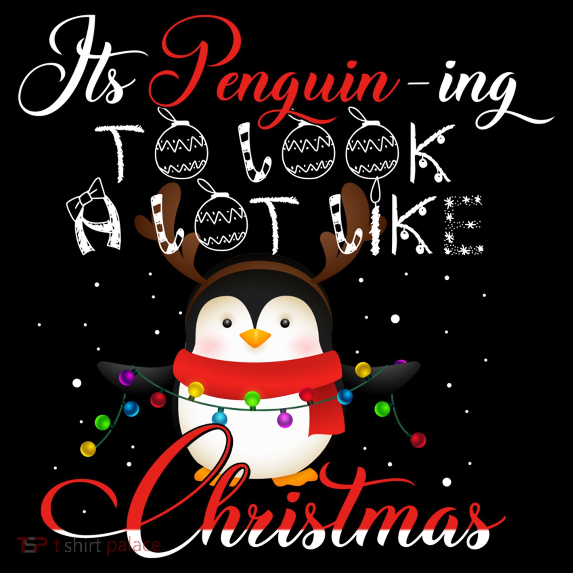 ItS Penguining To Look A Lot Like Christmas Penguin Gift Women's Hoodie