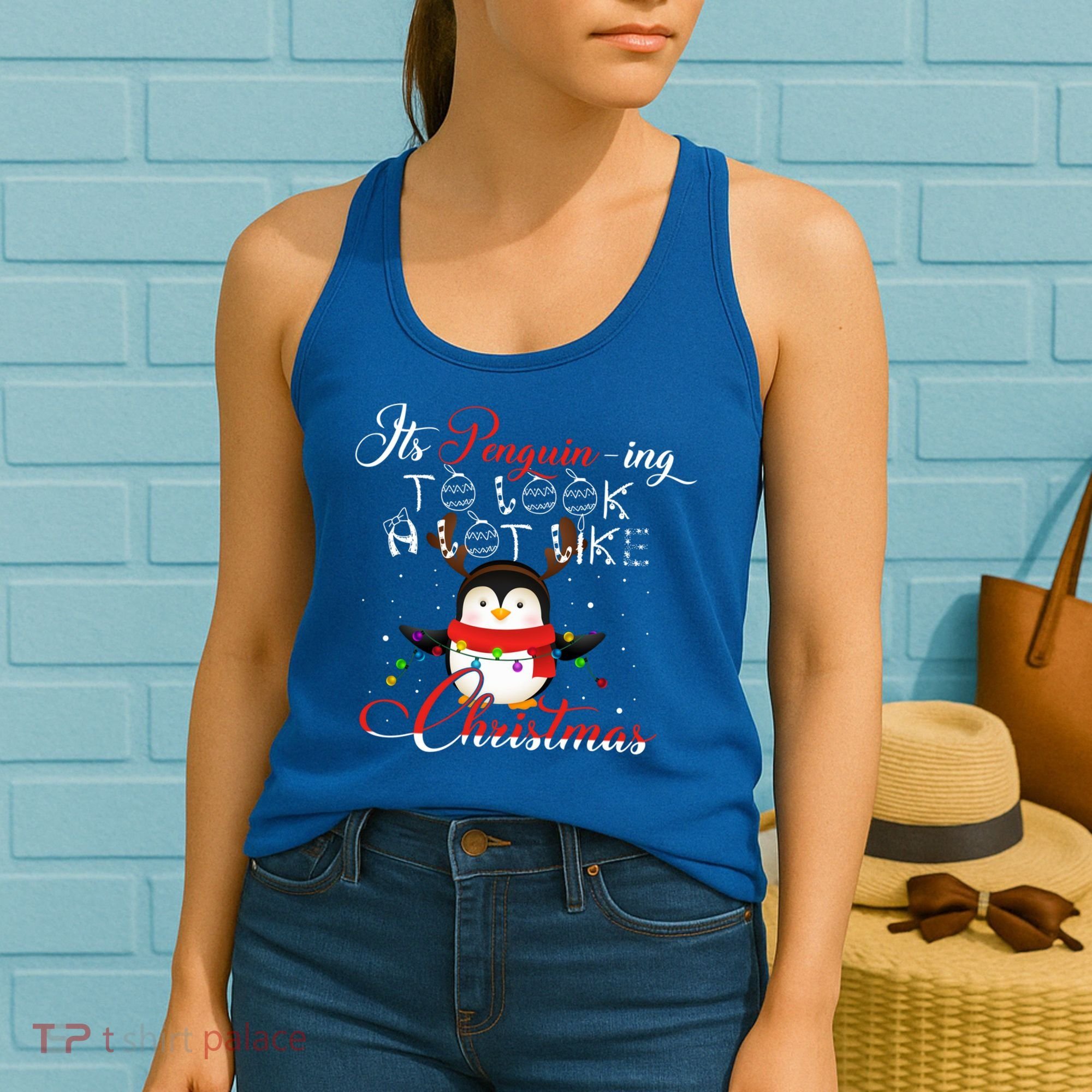 ItS Penguining To Look A Lot Like Christmas Penguin Gift Women's Tank Top