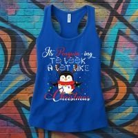 ItS Penguining To Look A Lot Like Christmas Penguin Gift Women's Tank Top thumb 3