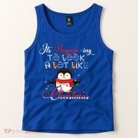 ItS Penguining To Look A Lot Like Christmas Penguin Gift Tank Top thumb 2