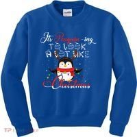 ItS Penguining To Look A Lot Like Christmas Penguin Gift Kids Sweatshirt thumb 0