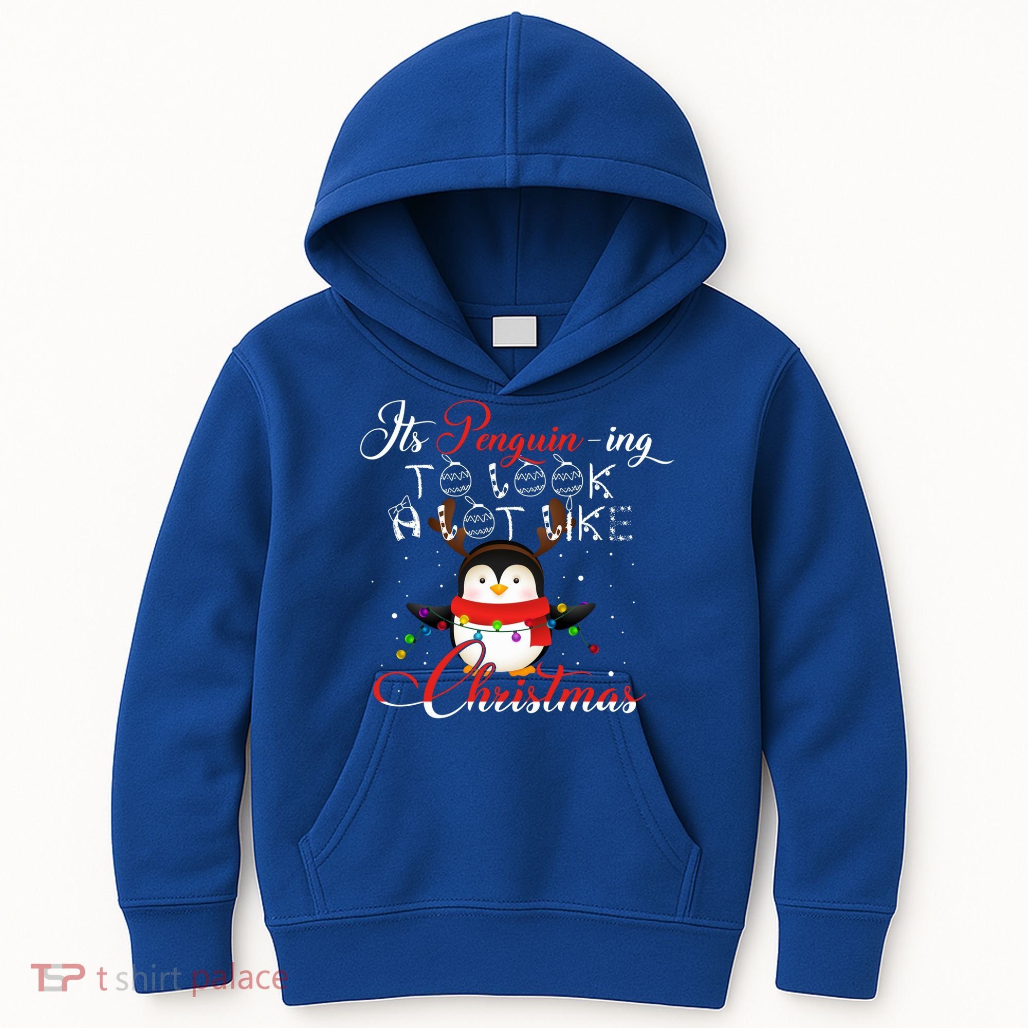 ItS Penguining To Look A Lot Like Christmas Penguin Gift Kids Hoodie