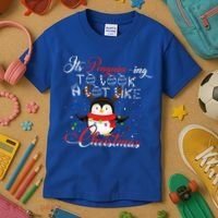 ItS Penguining To Look A Lot Like Christmas Penguin Gift Kids T-Shirt thumb 3