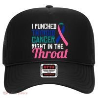 I Punched Thyroid Cancer Right In The Throat Awareness Funny Hat thumb 0