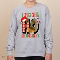 I Put The Ho In Holiday Festive Christmas Funny Women's Sweatshirt thumb 0