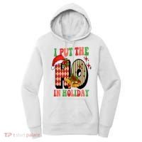 I Put The Ho In Holiday Festive Christmas Funny Women's Hoodie thumb 0