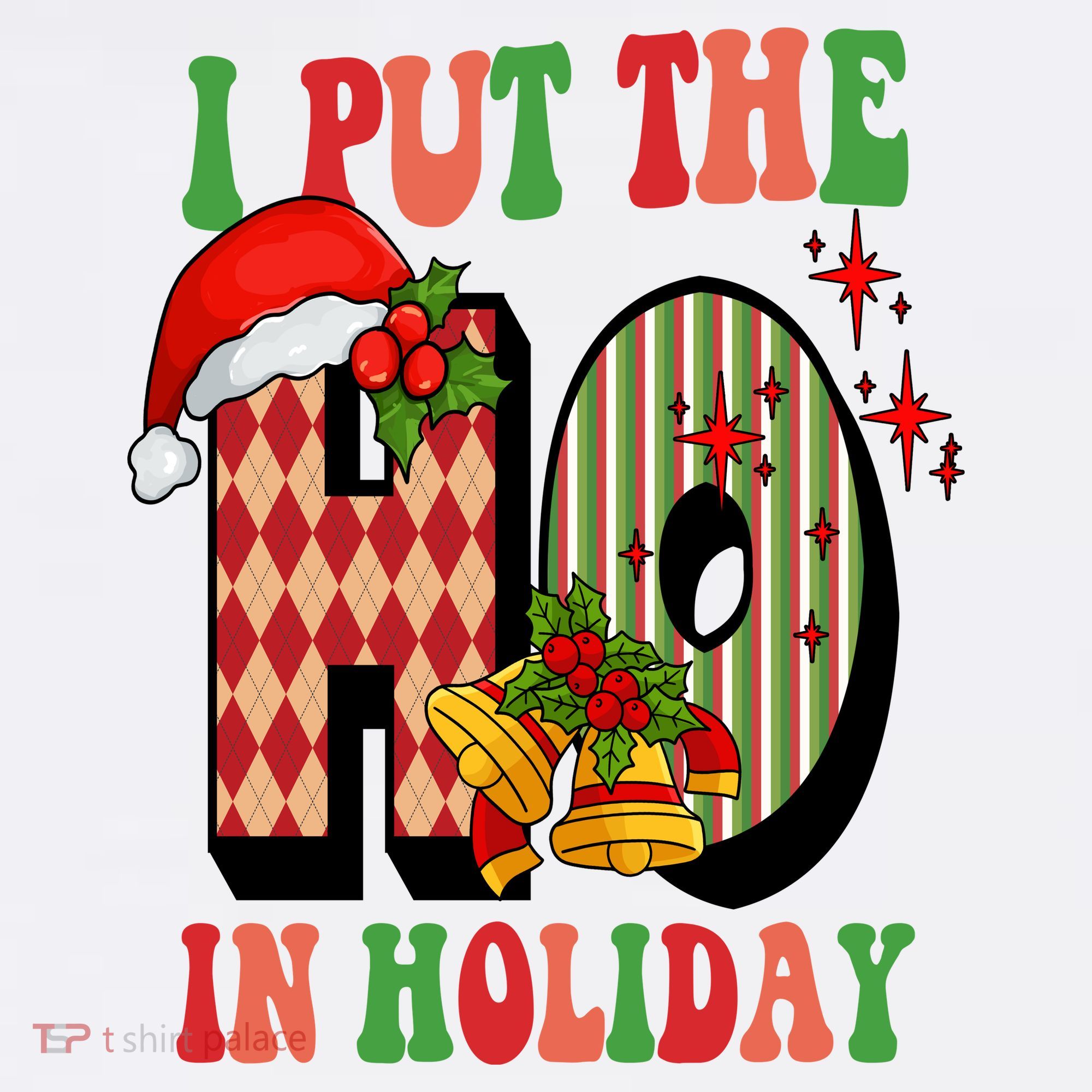 I Put The Ho In Holiday Festive Christmas Funny Women's Hoodie