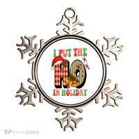 I Put The Ho In Holiday Festive Christmas Funny Ornament thumb 0