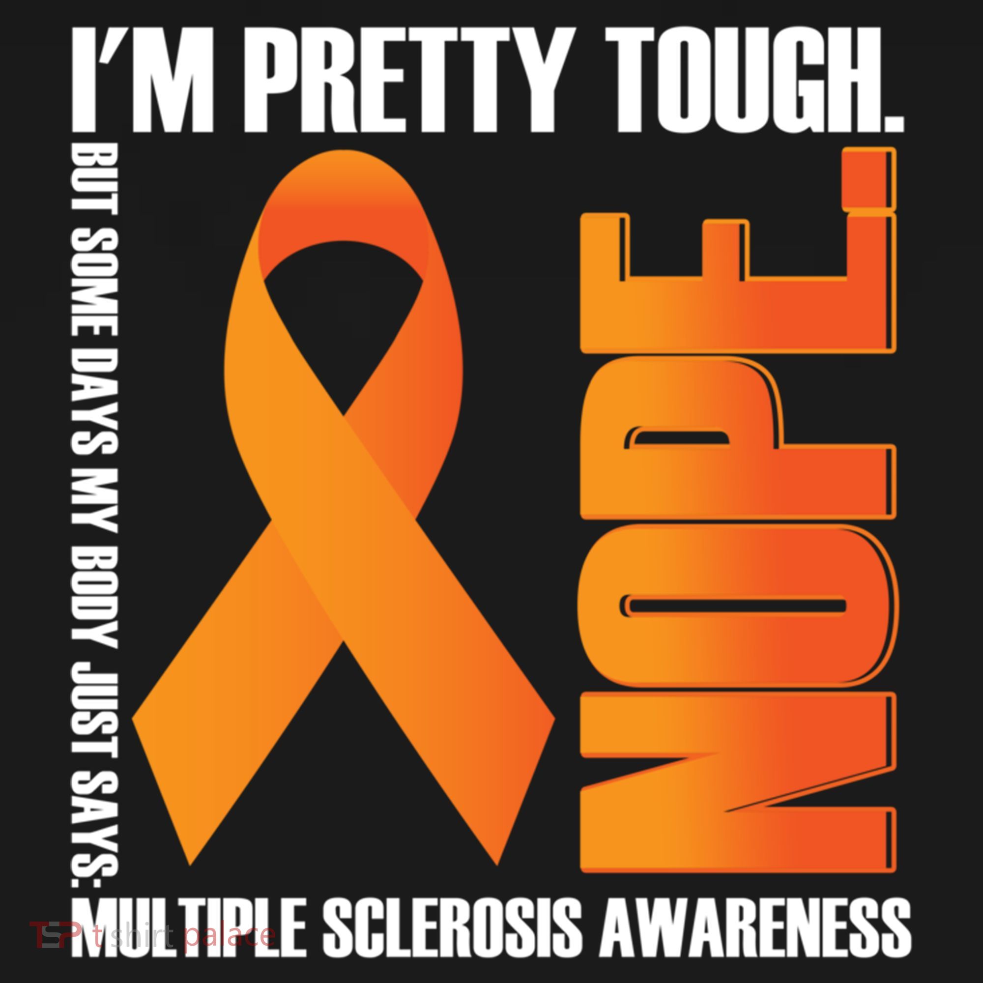 I'm Pretty Tough My Body Nope Multiple Sclerosis Awareness Cute Gift Ornament