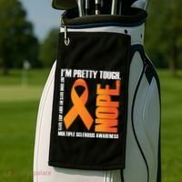 I'm Pretty Tough My Body Nope Multiple Sclerosis Awareness Cute Gift Golf Towel thumb 2