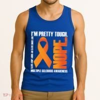I'm Pretty Tough My Body Nope Multiple Sclerosis Awareness Cute Gift Tank Top thumb 3