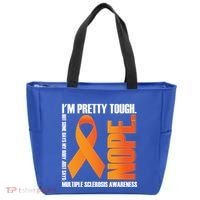 I'm Pretty Tough My Body Nope Multiple Sclerosis Awareness Cute Gift Tote Bag thumb 0