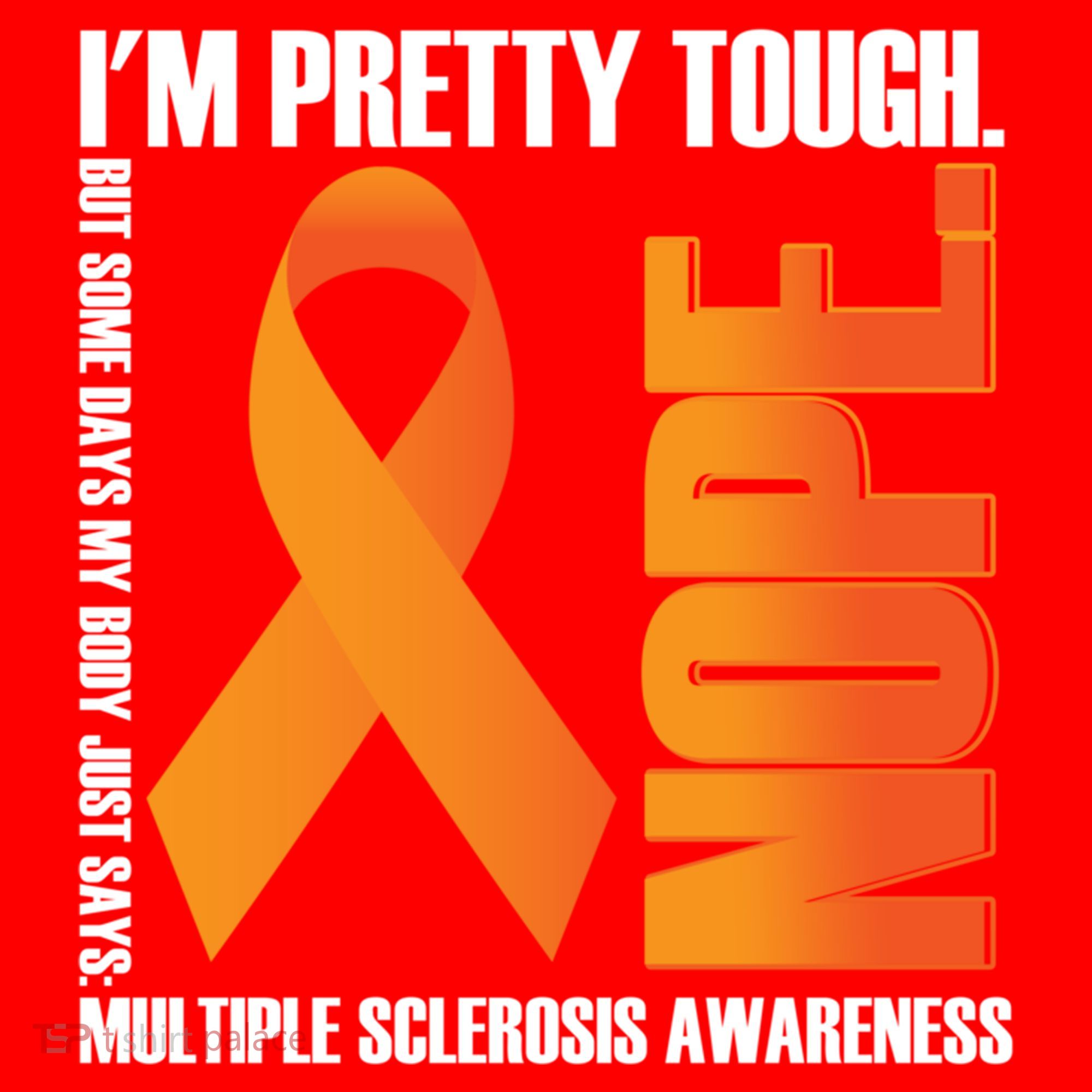 I'm Pretty Tough My Body Nope Multiple Sclerosis Awareness Cute Gift Santa Hat