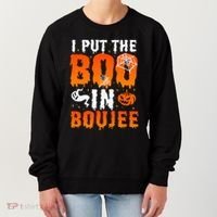I Put The Boo In Boujee Gift Women's Sweatshirt thumb 0