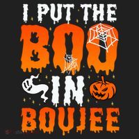 I Put The Boo In Boujee Gift Women's Sweatshirt thumb 2