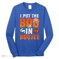 I Put The Boo In Boujee Gift Long Sleeve Shirt thumb 0