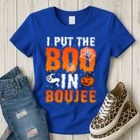 I Put The Boo In Boujee Gift Women's T-Shirt thumb 3
