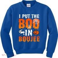 I Put The Boo In Boujee Gift Kids Sweatshirt thumb 0