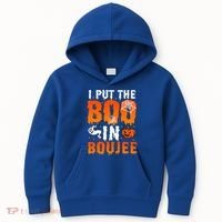 I Put The Boo In Boujee Gift Kids Hoodie thumb 0