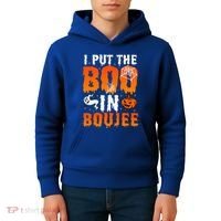 I Put The Boo In Boujee Gift Kids Hoodie thumb 4