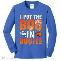 I Put The Boo In Boujee Gift Kids Long Sleeve Shirt thumb 0