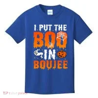 I Put The Boo In Boujee Gift Kids T-Shirt thumb 0