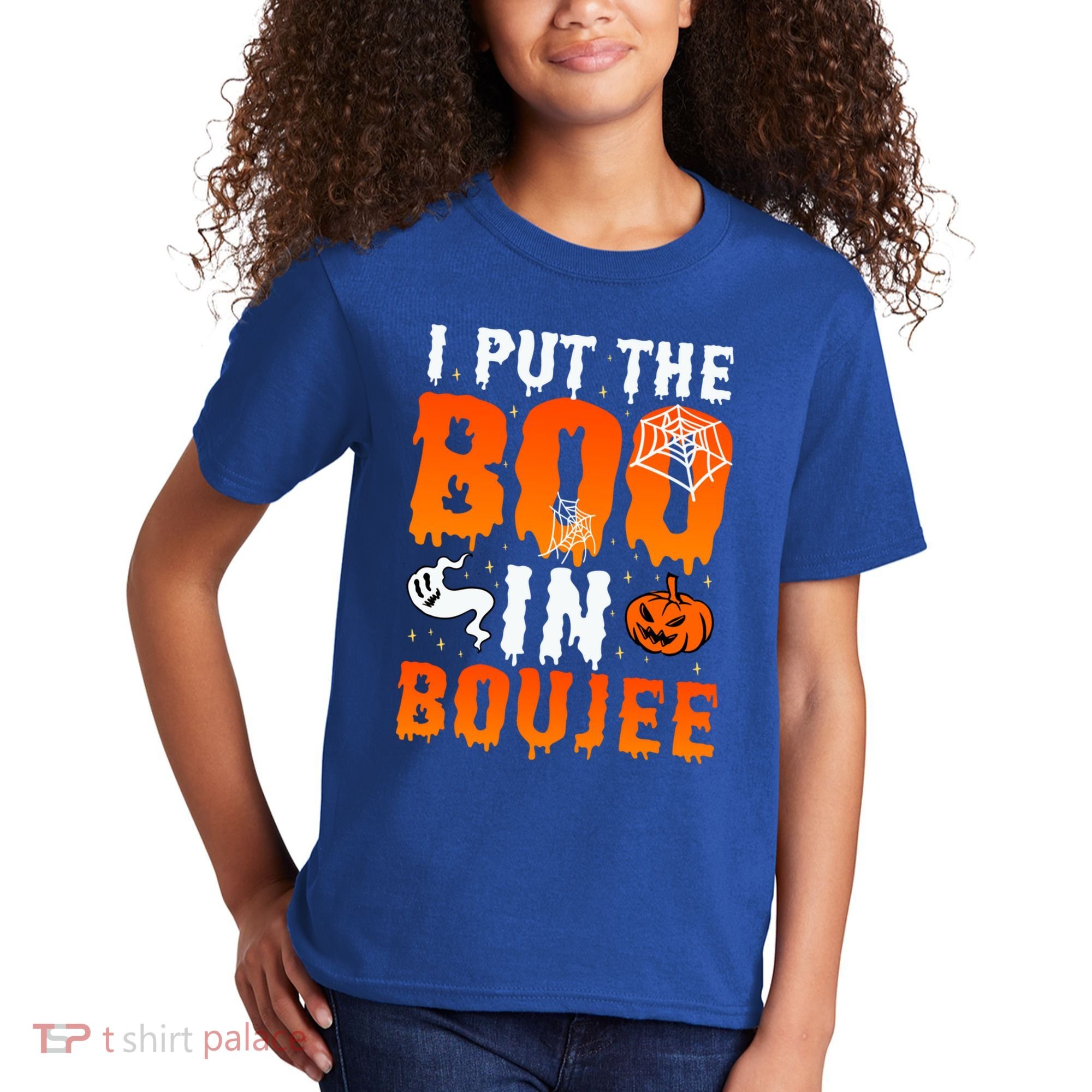 I Put The Boo In Boujee Gift Kids T-Shirt