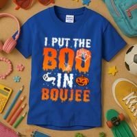 I Put The Boo In Boujee Gift Kids T-Shirt thumb 3