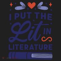 I Put The Lit In Literature Women's Sweatshirt thumb 2