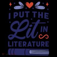 I Put The Lit In Literature Coaster thumb 2